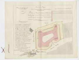 Plan-masse du château de Saint-Germain-en-Laye affecté à l'école spéciale impériale militaire de ...