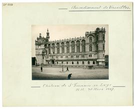 Photographie de la façade ouest du château de Saint-Germain-en-Laye après restauration