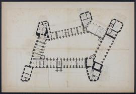 Plan du deuxième étage du Château-Vieux de Saint-Germain-en-Laye (projet)