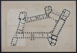 Plan du premier étage du Château-Vieux de Saint-Germain-en-Laye (projet)