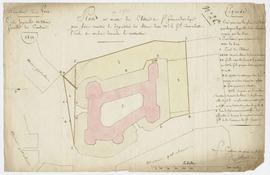Plan-masse du château de Saint-Germain-en-Laye affecté à l'école spéciale impériale militaire de ...