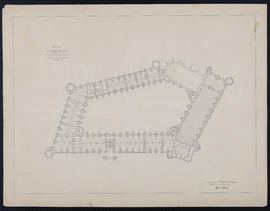 Plan du deuxième étage du château de Saint-Germain-en-Laye tel qu'il devrait être après restauration