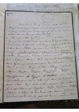 Lettre de Napoléon III à Alfred Maury