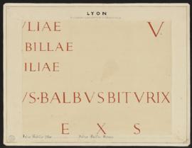 Planche « Fragment d’inscription monumentale » - Lyon