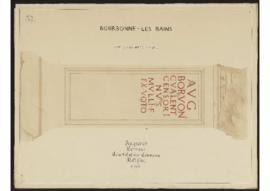 Planche "autel à la divinité de la source" - Bourbonne-les-Bains