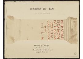 Planche "autel aux divinités de la source" - Bourbonne-les-Bains