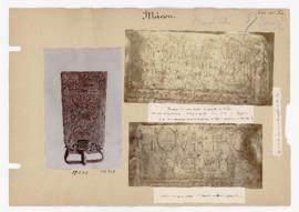 Deux photographies d'une inscription déposée à la préfecture de Mâcon