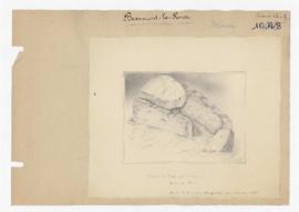 Dessin du dolmen de Beaumont-la-Ronce
