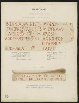 Planche « inscriptions de Rusticus  - feuille C » - Narbonne