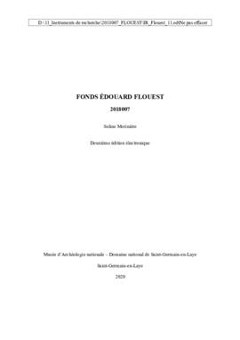 Fonds Édouard Flouest