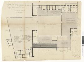 Plan de l'ancien chenil et de l'ancien logement du contrôleur à Saint-Germain-en-Laye