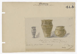 Sépultures de Chassemy - vases (collection privée)