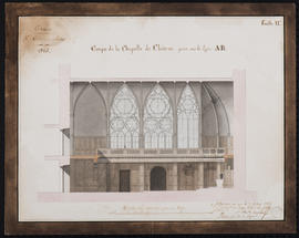 Coupe de la chapelle du château de Saint-Germain-en-Laye