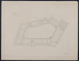 Plan de l'entresol du château de Saint-Germain-en-Laye tel qu'il devrait être après restauration