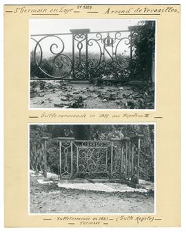 Photographies de la grille de la terrasse du château de Saint-Germain-en-Laye