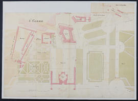 Plan des châteaux, de leurs jardins et de leurs dépendances à Saint-Germain-en-Laye