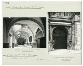 Photographies de la salle au rez-de-chaussée du corps ouest du château de Saint-Germain-en-Laye e...
