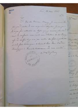 Lettre de Napoléon III à Alfred Maury