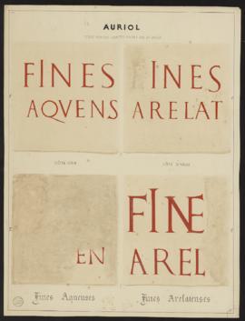 Planche « Deux pierres limites entre Aix et Arles » - Auriol