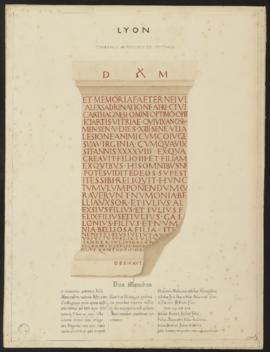 Planche « Tombeau d’un Africain de Carthage » - Lyon