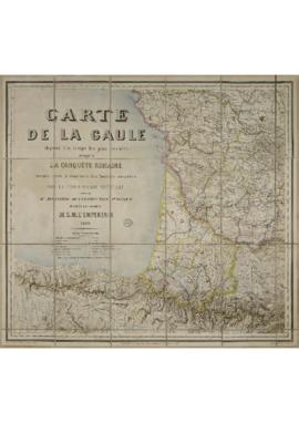 Carte de la Gaule depuis les temps les plus reculés jusqu'à la conquête romaine