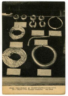 Musée Gallo-Romain de SAINT-GERMAIN-EN-LAYE. 359 – Bijoux d’Or (Epoque Gauloise).