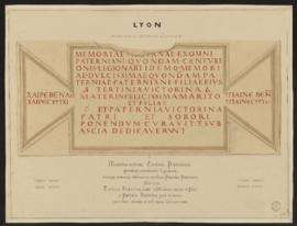 Planche « Tombeau d’un centurion légionnaire » - Lyon