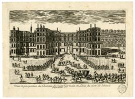 « Veüe et perspective du Chateau de Saint Germain en Laye du costé de l’Entrée »