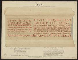 Planche « Monument privé en l’honneur d’un procurateur impérial et de son fils » - Lyon