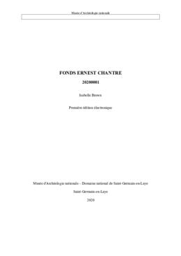 Fonds Ernest Chantre
