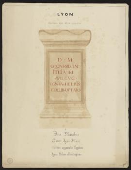 Planche « Tombeau d’un sévir augustal » - Lyon