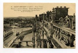 75 - SAINT-GERMAIN-en-LAYE. - Place Thiers | Panorama pris du Château – Détails d’Architecture | Thiers Square – Panorama taken from the Castle. | Details of Architecture