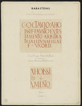 Planche « Inscriptions funéraires aquitaniques » - Rabastens