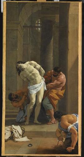 Attribué à Simon Vouet, Christ à la colonne