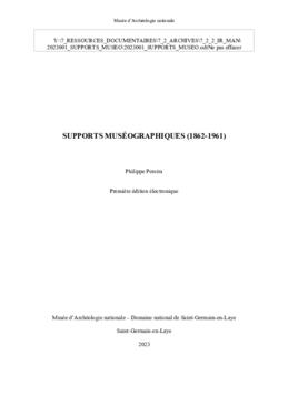 Fonds Supports muséographiques