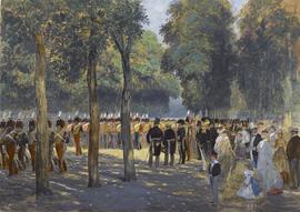 Jean-Baptiste-Edouard Detaille, Défilé des guides sur la terrasse de Saint-Germain-en-Laye