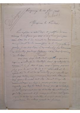 Lettre adressée à Monsieur de Saulcy sur des médailles gauloises trouvées à Belvès