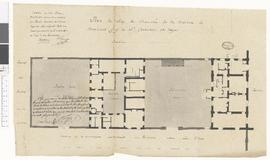 Plan d'une maison de Saint-Germain-en-Laye à acheter pour l'école militaire de cavalerie