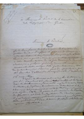 Lettre de Monsieur Robert à Félicien de Saulcy sur l'emplacement du port de Quentovic